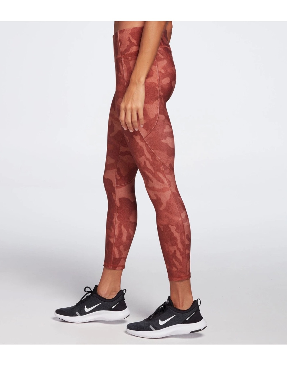 Calia by Carrie Underwood Energize 7/8 Leggings Soft Camo Terra Cotta NWT Small